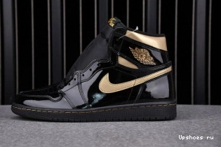 Air Jordan Metallic High (2020) Retro Gold 1 Black 555088-032 0319